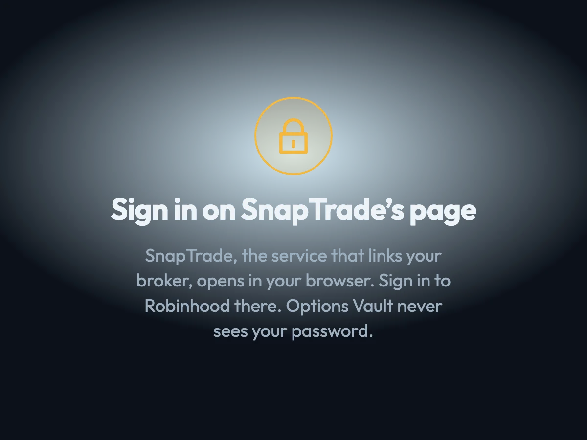 A card: sign in on SnapTrade’s page